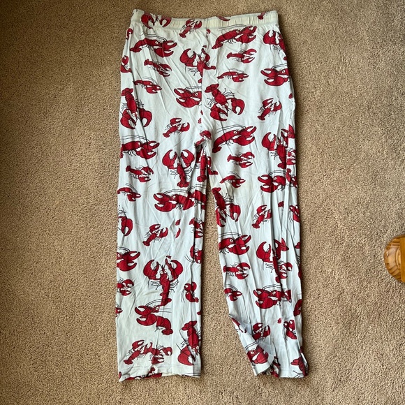 Lazy One Blue Lobster Pajama Pants Size S - Picture 3 of 4